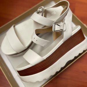 Michael kors wedge heel in white size 7